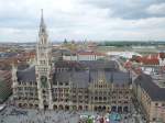 Blick zum Marienplatz, vom Michel aus.