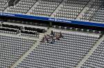 Eine Fhrung in der Allianz Arena in Mnchen.