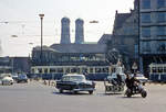 Historische Aufnahme vom Lenbachplatz in Mnchen (1962).