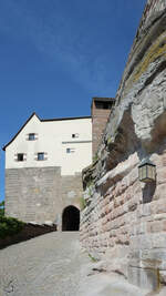 Der Zugang zur der Nrnberger Kaiserburg.