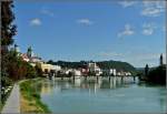 Die Innpromenade in Passau.