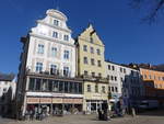 Regensburg, historische Gebude am Kohlenmarkt (28.02.2021)