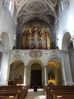 Regensburg, Orgelempore in der Niedermnsterkirche (28.02.2021)