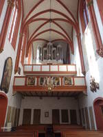 Wrzburg, Orgelempore in der Ev.