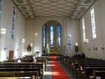 Wrzburg, Innenraum der Don Bosco Kirche (21.02.2021)