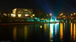 LightShip mit LED-Strahler-Installation am Bundeskanzleramt in Berlin zum Festival of Lights, 19.10.2012.