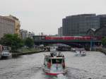 Blick vom Reichstagufer Hhe Wilhelmstrasse in Richtung Bahnhof Berlin Friedrichstrasse am 11.