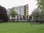 Blick in den Volkspark am Weinbergsweg in Berlin Mitte an der Veteranenstrasse am 14.