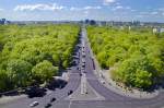 Berlin - Blick auf Tiergarten und Strae des 17.