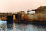 Die Berliner Mauer am Landwehrkanal (Brcke Schlesische Strae-Puschkinallee).