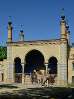 Das historische Antilopenhaus, erbaut 1869-1875 im Zoologischen Garten in Berlin-Mitte.