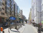 Die Friedrichstrae in Berlin nahe dem Checkpoint Charlie am U-Bahnhof Kochstrae am 06.