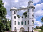 Das Schloss auf der Pfaueninsel am 22.