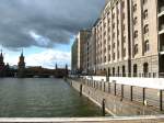 An der Spree in berlin, im Hinterrgrund die Oberbaumbrcke  Sept.