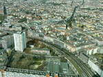 Blick auf die Bahnstrecke zwischen Alexanderplatz und Jannowitzbrcke am 31.