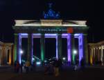 Festival of lights Berlin Okt.2008 - Branderburger Tor ,Pariser Platz 