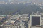 Blick auf die City von Berlin mit der Strae des 17.