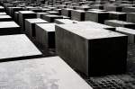 Detailaufnahme vom Holocaust-Mahnmal in Berlin.