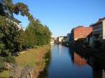 Stadtansichten Brandenburg a.d.Havel.Stadtkanal von der neu gebauten Brcke aus gesehen 15-10-2011