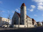 Cottbus, evangelische Lutherkirche, erbaut von 1911 bis 1912 nach Pl�nen des Berliner Architekten Robert Leibnitz (03.04.2026)