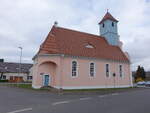 D�bbrick, evangelische Kirche, erbaut 1911 im Stil des Neorokoko (03.04.2026)
