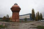 ehemaliger Wasserturm und alter Postbahnhof in der Vetschauer Strae.