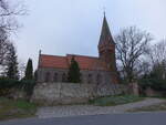 Parstein, evangelische Dorfkirche, erbaut im 13.