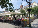 Bernau, Cafe und H�user am Marktplatz (24.05.2026)