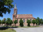 Marienwerder, evangelische Kirche, neugotische Saalkirche erbaut von 1854 bis 1855 (25.05.2026)