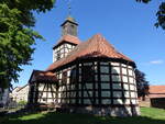 Tuchen, evangelische Kirche, Fachwerkkirche von 1711 (25.05.2026)