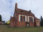 Leeskow, evangelische Kirche, Backsteinbau von 1905 (04.04.2026)
