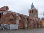 Lieberose, Ruine der Stadtkirche, erbaut im 15.