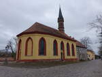 Lieberose, evangelische Landkirche, erbaut von 1825 bis 1826 (04.04.2026)