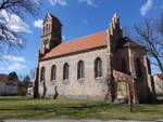 Kablow, evangelische Kirche, neugotische Saalkirche erbaut von 1869 bis 1870 (07.04.2026)