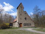 Schulzendorf, evangelische Kreuzkirche, erbaut 1952 (07.04.2026)