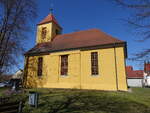 Wernsdorf, evangelische Dorfkirche, erbaut von 1801 bis 1803 (07.04.2026)