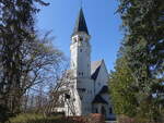 Zeuthen, evangelische Martin Luther Kirche, erbaut von 1913 bis 1914 nach einem Entwurf von Georg B�ttner (07.04.2026)