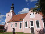 Wahrenbr�ck, evangelische Stadtpfarrkirche, erbaut im 13.