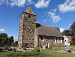 Wiederau, evangelische Kirche, Feldsteinkirche aus dem 13.