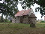 Gollwitz, evangelische Dorfkirche, sptgotische Saalkirche, erbaut im 13.