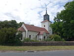 Stlln, evangelische Dorfkirche, erbaut 1824, Kirchturm erbaut 1851 (08.07.2025)