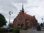 Nauen, neugotisches Rathaus am Rathausplatz, erbaut von 1888 bis 1891 (30.05.2026)