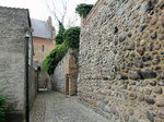 Mittelalterlichen Stadtbefestigung von Gransee zwischen Ruppiner Tor und Pulverturm am 18.