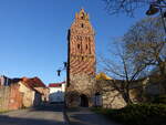 M�ncheberg, Berliner Torturm, erbaut im 13.