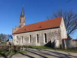Altfriedland, ehemalige Zisterzienserinnenklosterkirche, erbaut ab 1271, erneuert 1734, Wiederaufbau 1950, heute evangelische Kirche (08.04.2026)