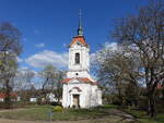 Altranft, evangelische Kirche, erbaut 1752, Kirchturm von 1795 (08.04.2026)