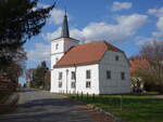 Altwustrow, evangelische Kirche, erbaut 1789 (08.04.2026)
