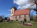 Frankenfelde, evangelische Kirche, Feldsteinkirche aus dem 13.