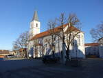 Seelow, evangelische Stadtkirche, erbaut von 1830 bis 1832 durch Karl Friedrich Schinkel (08.04.2026)