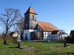 Sietzing, evangelische Fachwerkkirche, erbaut 1803 (08.04.2026)